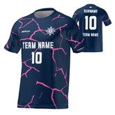 Flight Jersey Cracks - Navy & Pink